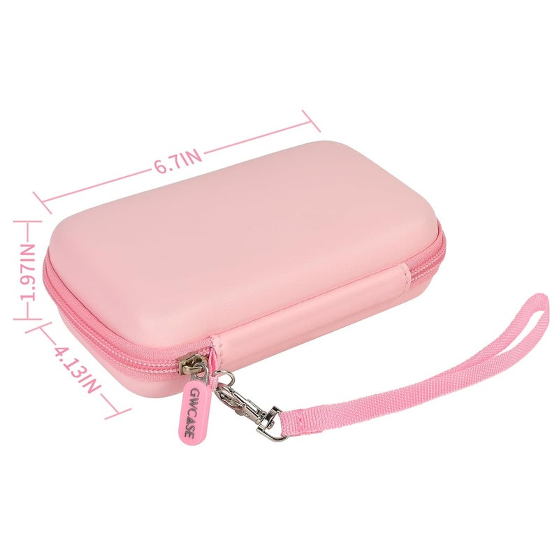 GWCASE حافظة متوافقة مع وحدة التحكم في الألعاب الرجعية RG35XX H، منظم تخزين للاعب محاكي الألعاب المحمولة لأنبرنيك لأجهزة RG35XX H/ RG28XX ريترويد بوكيت، بطاقة TF وكابل (صندوق فقط) (وردي) - Image 4